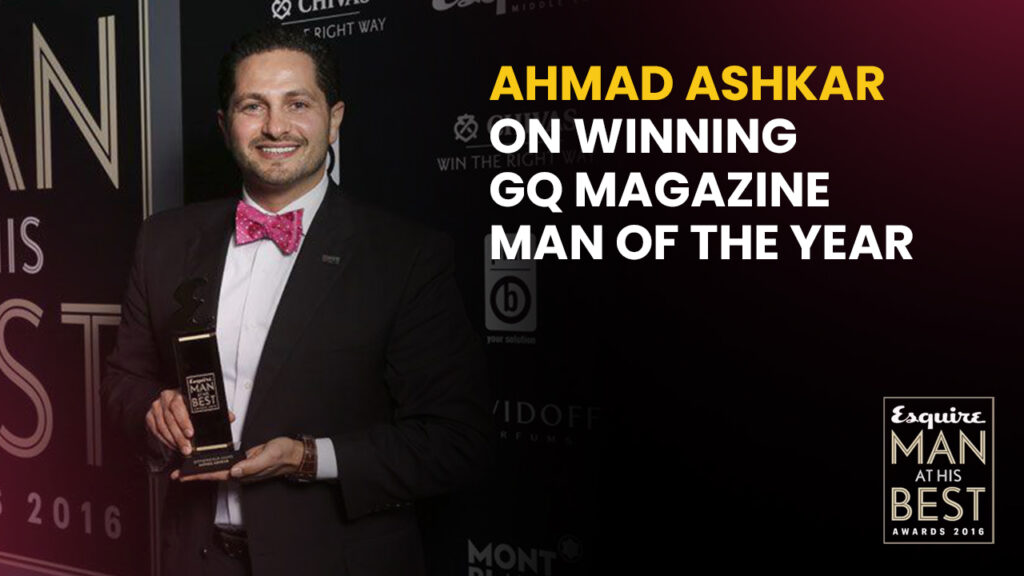 CEO of The Hult Prize, Ahmad Ashkar, wins Esquire's Entrepreneur of the Year 2016